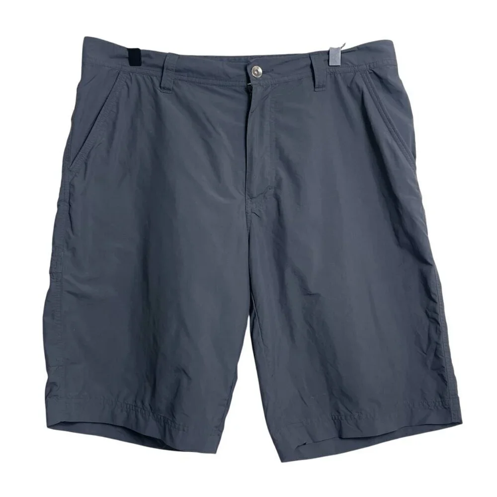 Marmot Men’s Gray Cargo Shorts – Size 34, Lightweight Nylon